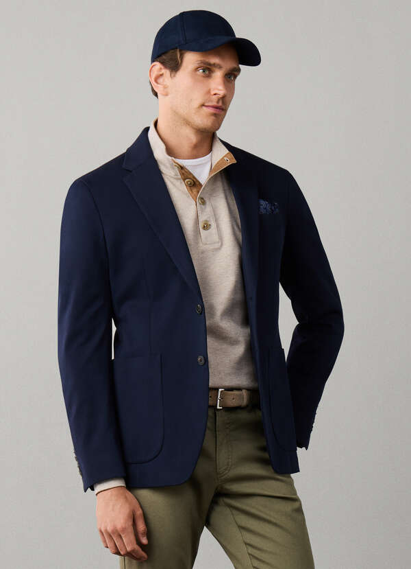 Pima Cotton Pique Travel Blazer Pima Cotton Pique Travel Blazer