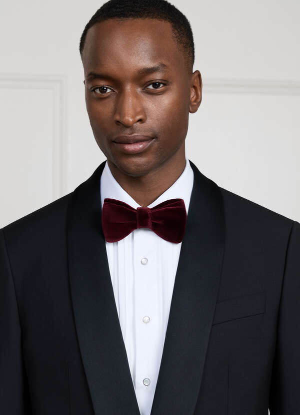 Velvet Pretied Bowtie