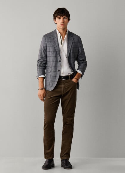 Regular Fit 5 Pocket Corduroy Trouser