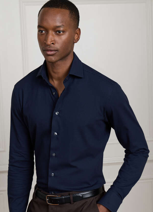 Tailored Fit 4 Way Jersey Shirt