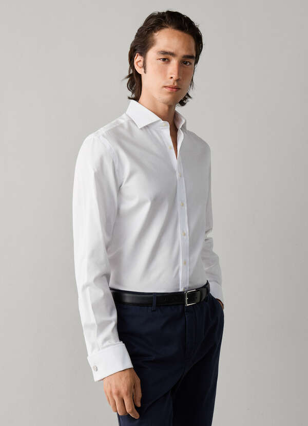 Tailored Fit Formal Oxford Shirt