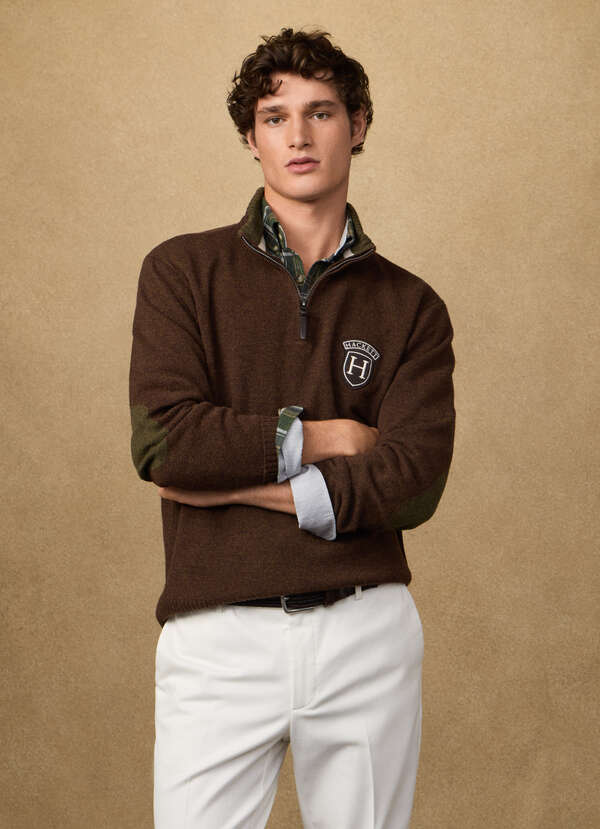 Merino Wool Quarter-Zip Jumper Merino Wool Quarter-Zip Jumper
