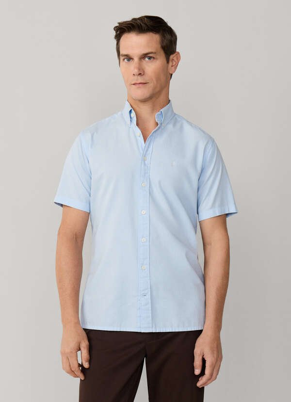 Tailored Fit Short Sleeve Oxford Shirt - 2