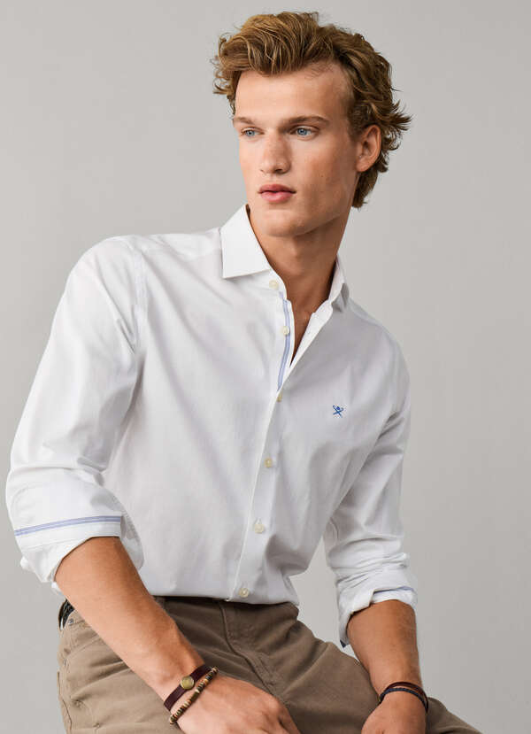 Tailored Fit Engineered Stripes Shirt Tailored Fit Engineered Stripes Shirt