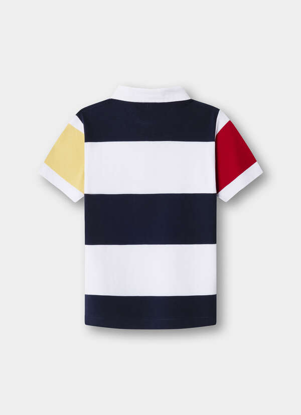 Classic Fit H Striped Pique Rugby Shirt - 2 Classic Fit H Striped Pique Rugby Shirt - 2