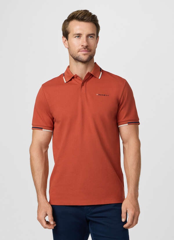 Classic Fit Short Sleeve Tipped Polo - 2 Classic Fit Short Sleeve Tipped Polo - 2