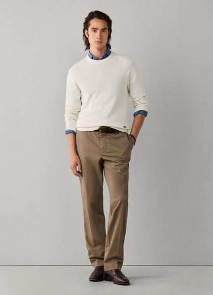 Tailored Fit Sanderson Stretch Cotton Chino
