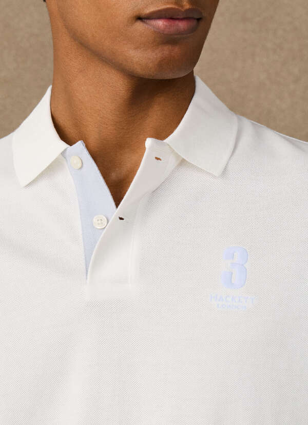 Classic Fit Short Sleeve Number Polo - 2