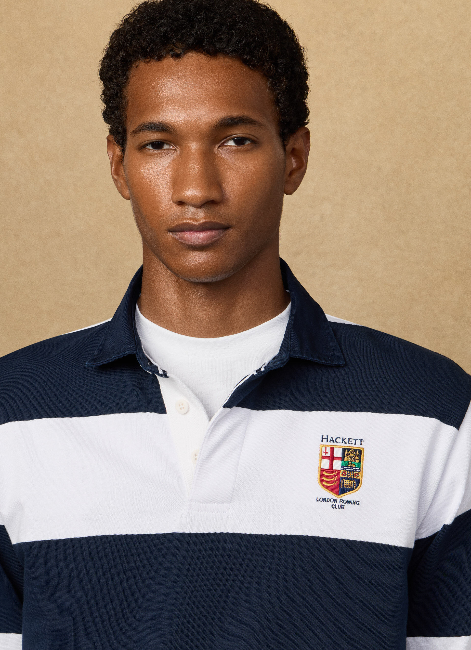 Classic Fit LRC Striped Rugby Shirt | Hackett London