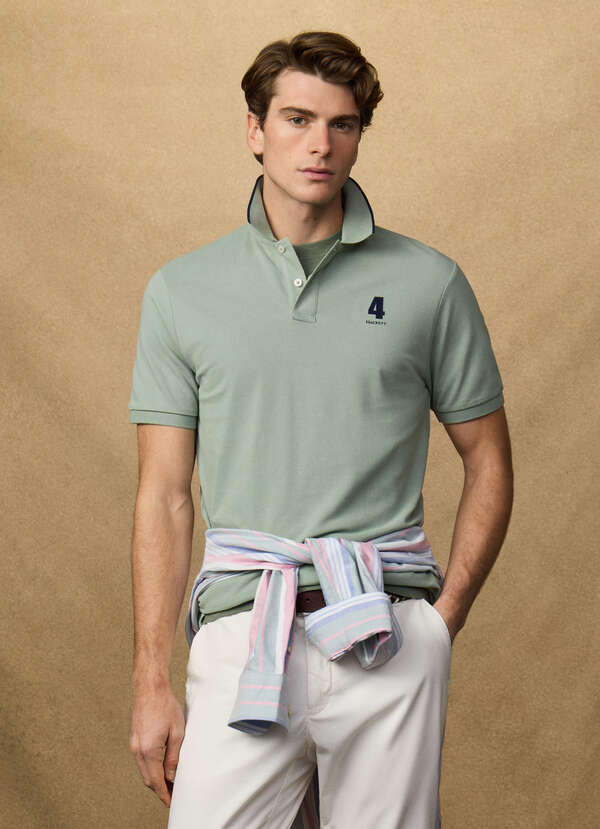 Classic Fit Short Sleeve Number Polo Classic Fit Short Sleeve Number Polo