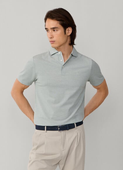 Classic Fit Short Sleeve Oxford Pique Polo