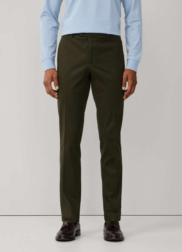 Slim Fit Kensington Wool Stretch Trouser - 2