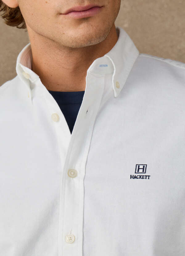Classic Fit Solid Oxford Shirt - 2