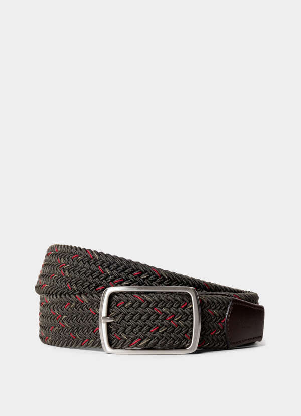 Cross-Weave Printed Stretch Belt
