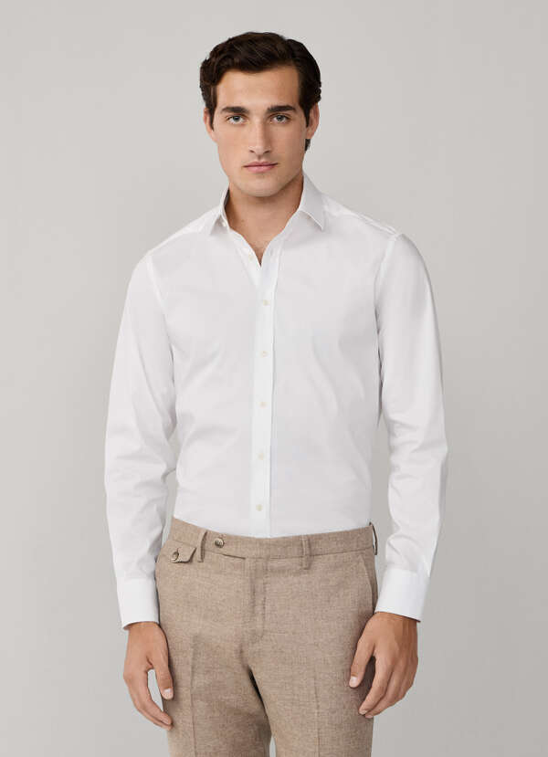 Tailored Fit Formal Stretch Poplin Shirt - 2