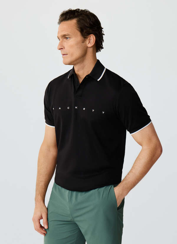 Classic Fit Short Sleeve Branded Polo