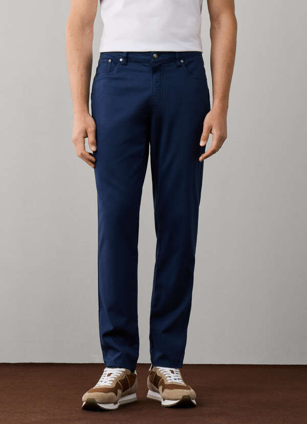 Travel Regular Fit Trinity Sateen Trousers - 2