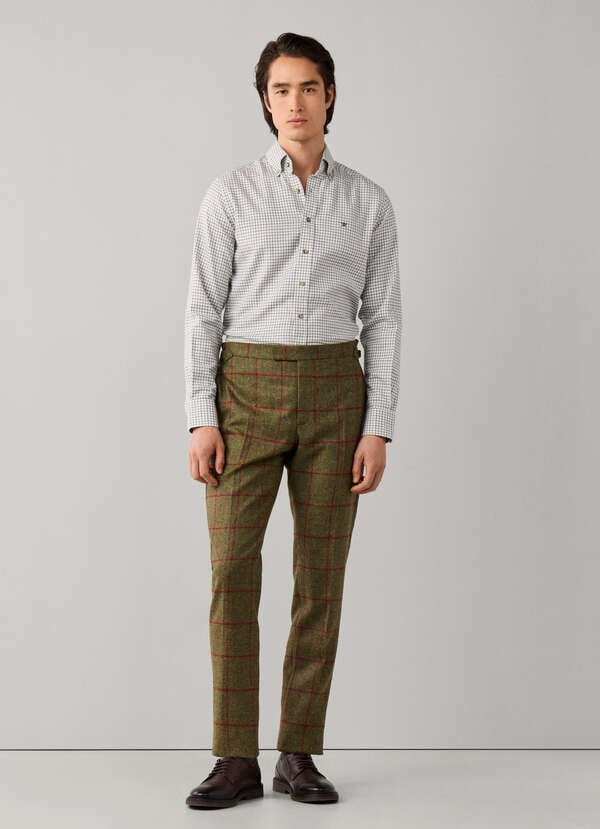 Tailored Fit Checked Flannel Shirt - 2 Tailored Fit Checked Flannel Shirt - 2