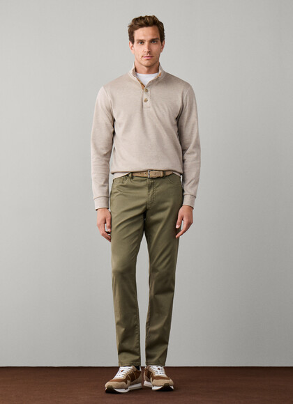 Travel Regular Fit Trinity Sateen Trousers