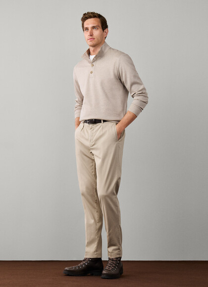 Travel Tapered Fit Sloane Sateen Trousers