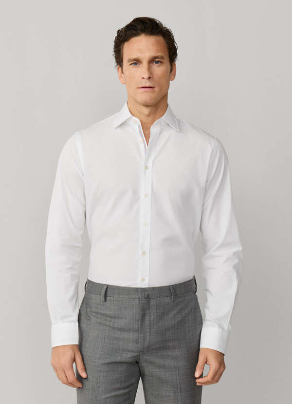Classic Fit Engineered Stripe Poplin Shirt - 2