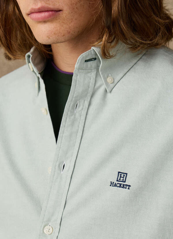 Classic Fit Solid Oxford Shirt - 2 Classic Fit Solid Oxford Shirt - 2