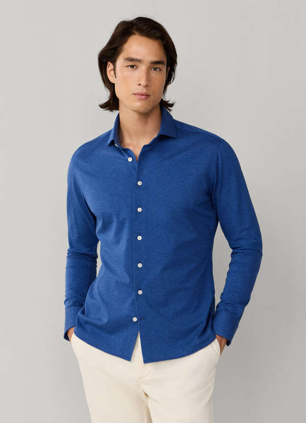 Tailored Fit Pique Jersey Shirt - 2 Tailored Fit Pique Jersey Shirt - 2