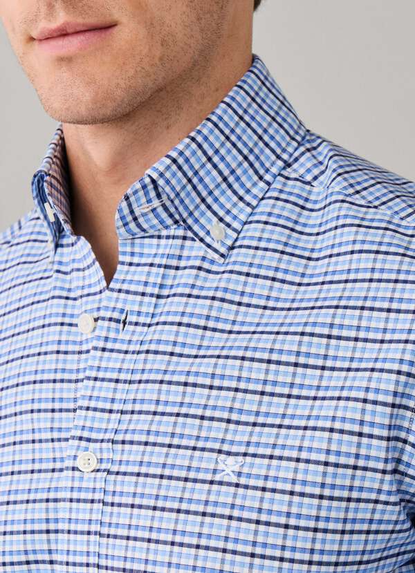 Tailored Fit Tri-Colour Gingham Shirt - 2 Tailored Fit Tri-Colour Gingham Shirt - 2
