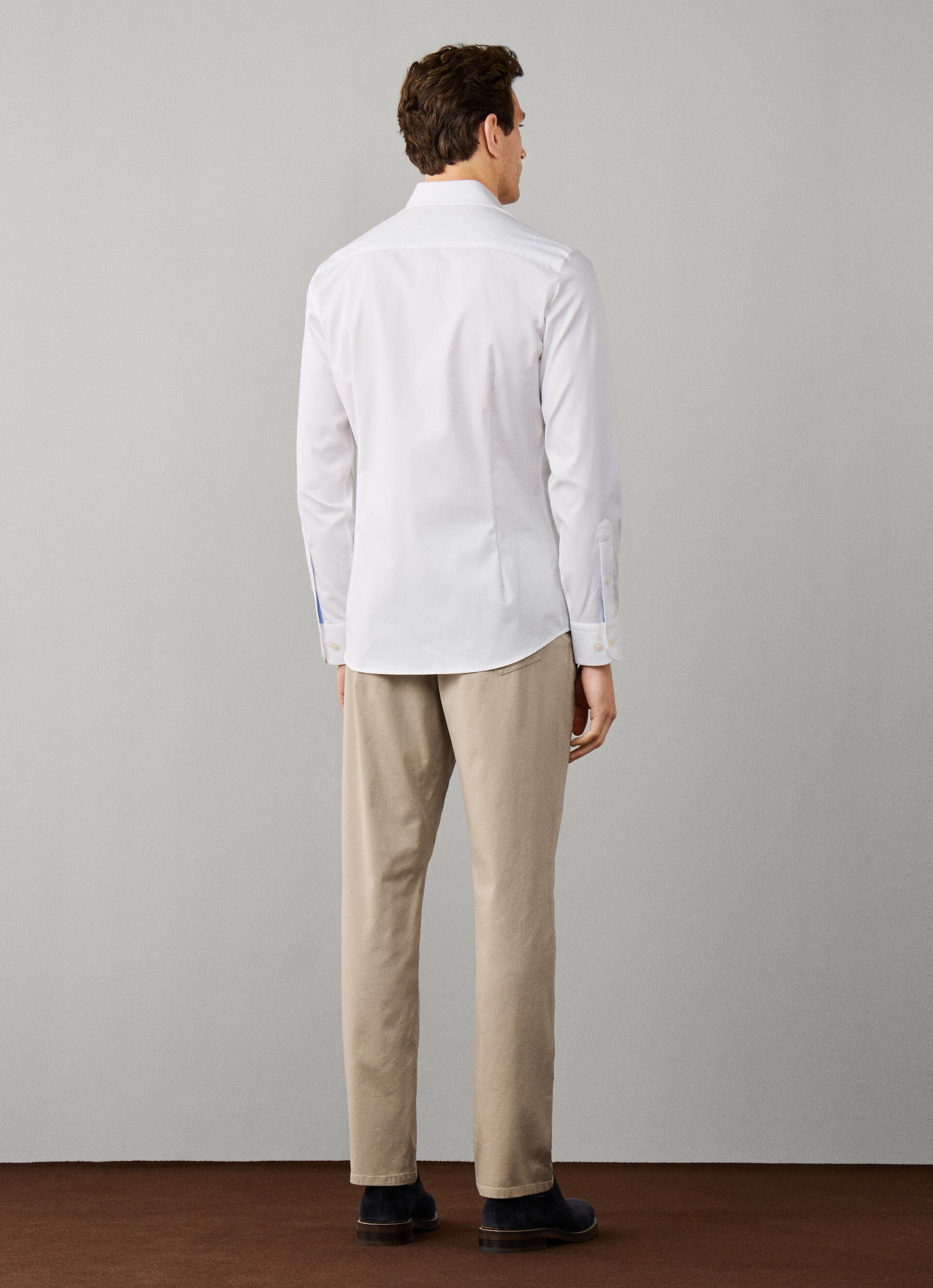 Tailored Fit Travel Solid Shirt | Hackett London