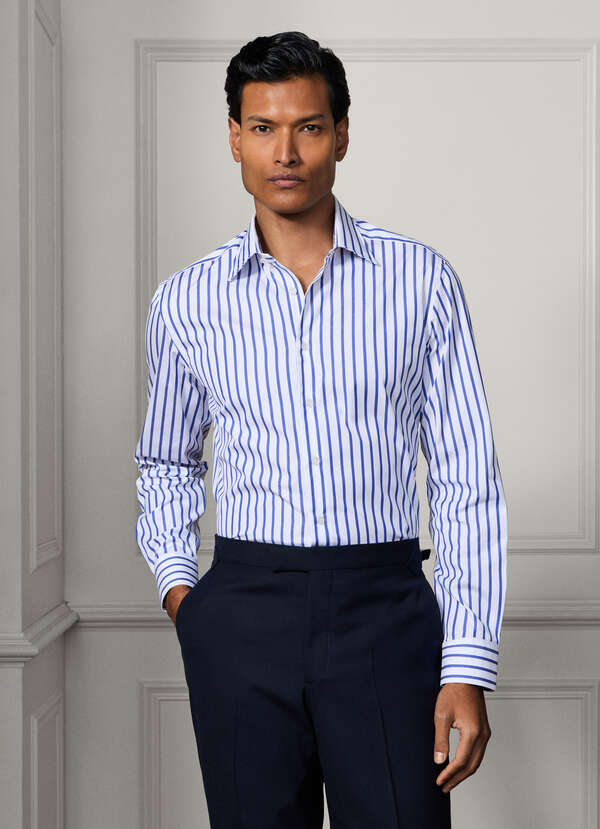 Tailored Fit Butcher Stripe Shirt - 2