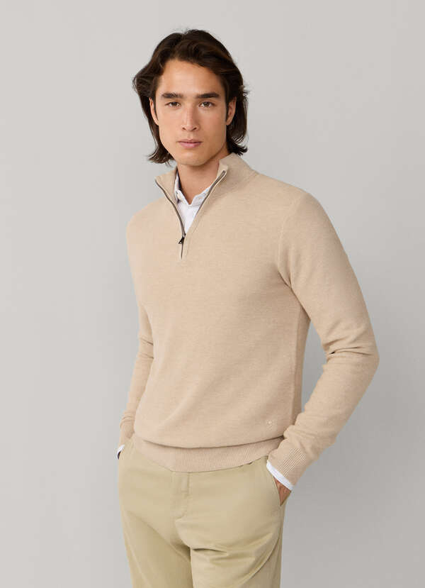 Cashmere Blend Honeycomb Quarter Zip Jumper - 2 Cashmere Blend Honeycomb Quarter Zip Jumper - 2