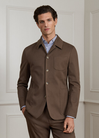 Cotton-Cashmere Blazer - Woven in Italy