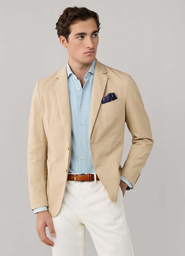 Stretch Cotton Garment Dyed Blazer Stretch Cotton Garment Dyed Blazer