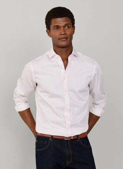 Tailored Fit City Wide Stripe Shirt