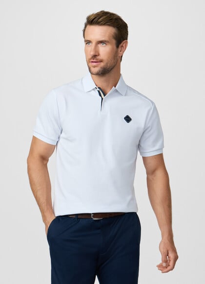 Classic Fit Short Sleeve Branded Polo