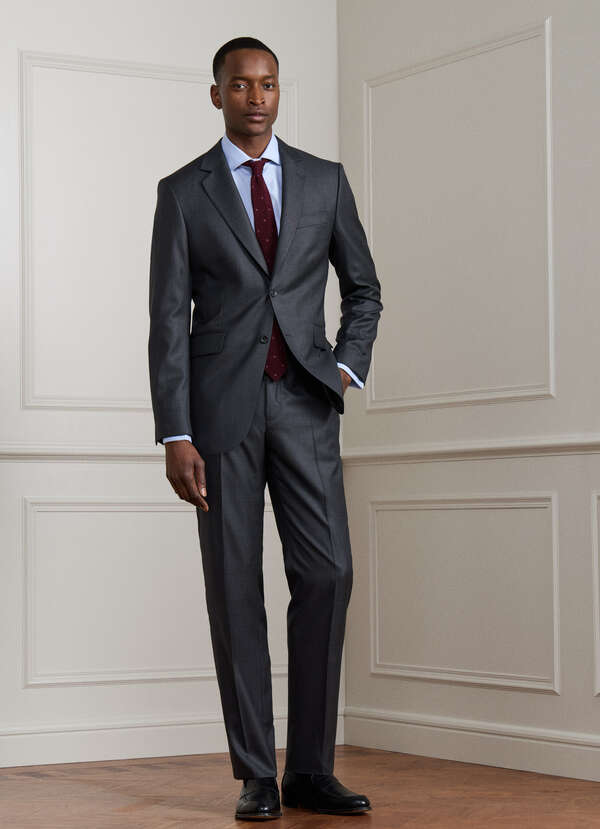 Wool Birdseye Suit - Woven In Italy
