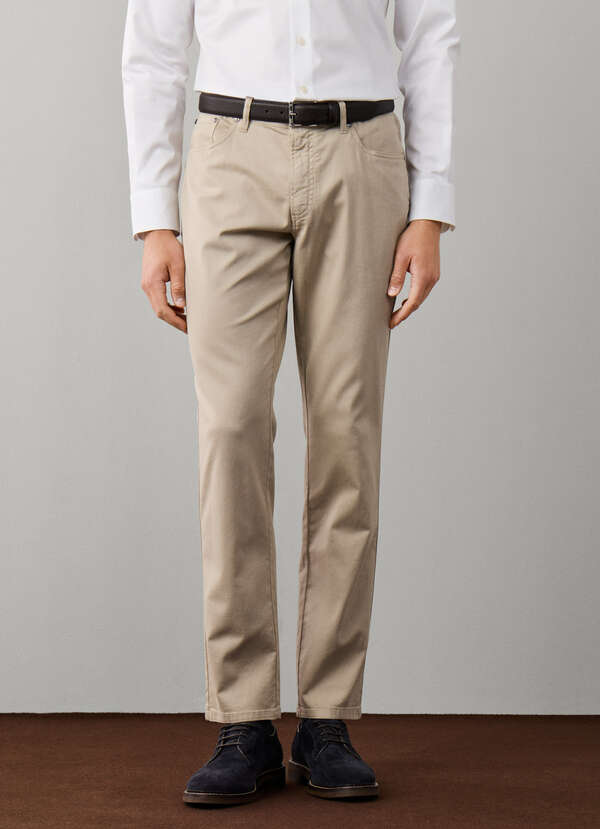 Travel Regular Fit Trinity Sateen Trousers - 2