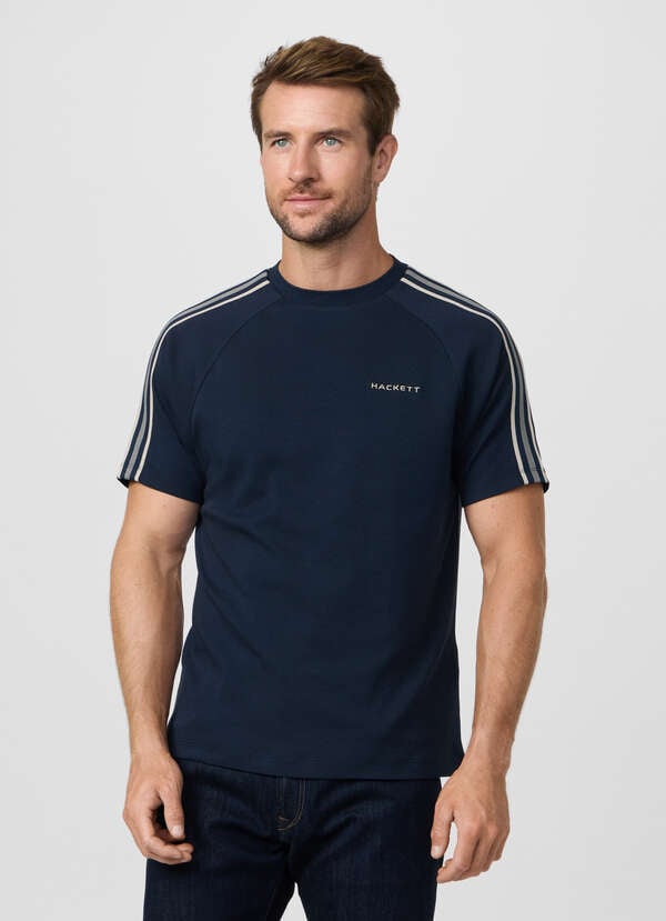 Classic Fit Short Sleeve Tape T-Shirt - 2 Classic Fit Short Sleeve Tape T-Shirt - 2