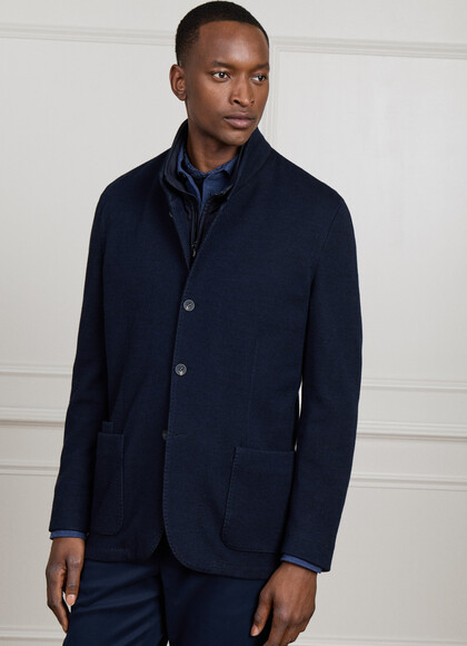 Pure Cotton Double Face Pique Blazer