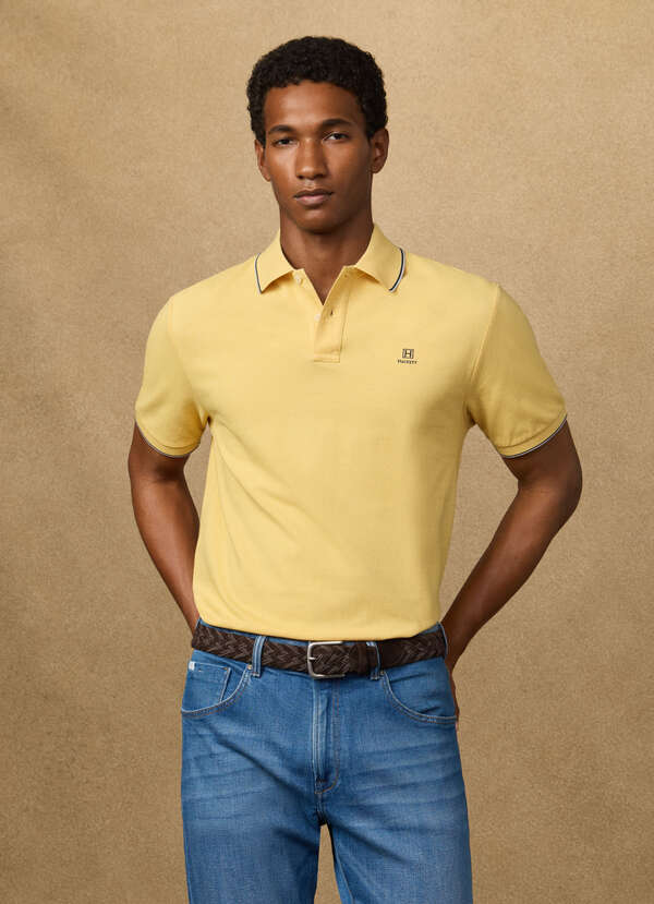 Classic Fit Short Sleeve Tipped Polo