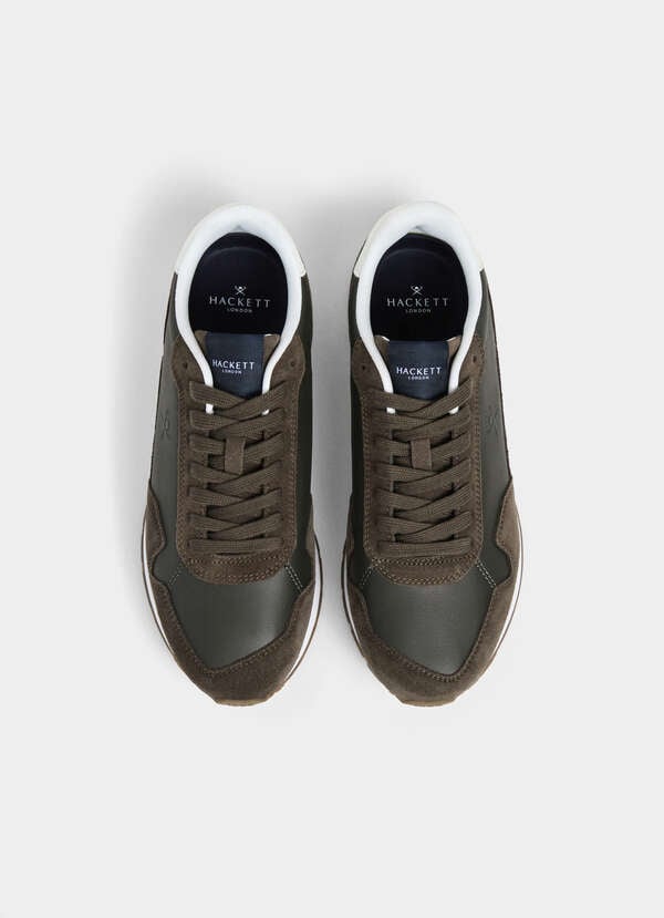 Vector Plain Leather and Suede Trainers - 2 Vector Plain Leather and Suede Trainers - 2