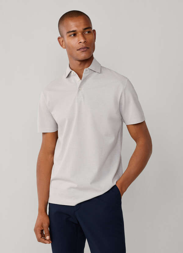 Classic Fit Short Sleeve Oxford Pique Polo - 2