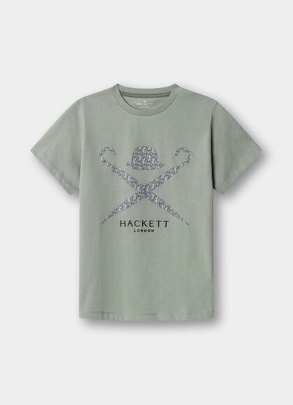Classic Fit Tiger Print Logo T-Shirt