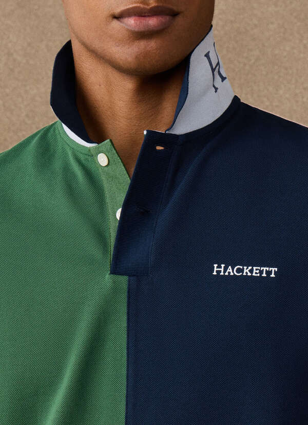 Classic Fit Short Sleeve Number Block Polo - 2