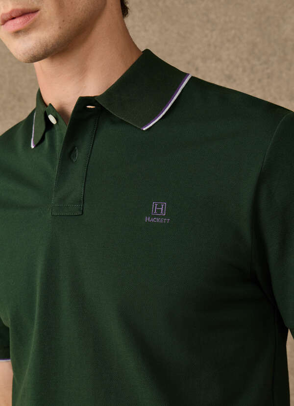 Classic Fit Short Sleeve Tipped Polo - 2