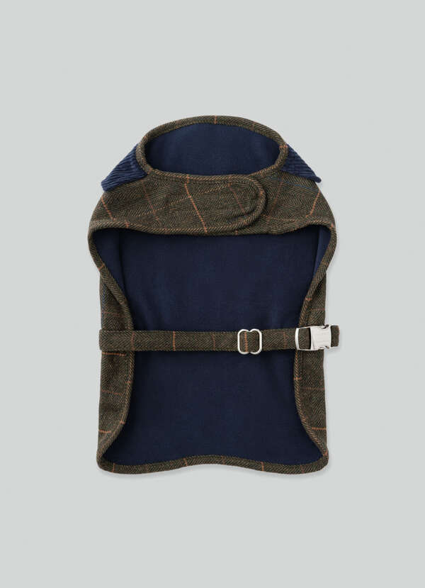 Tweed Herringbone Dog Jacket - Small