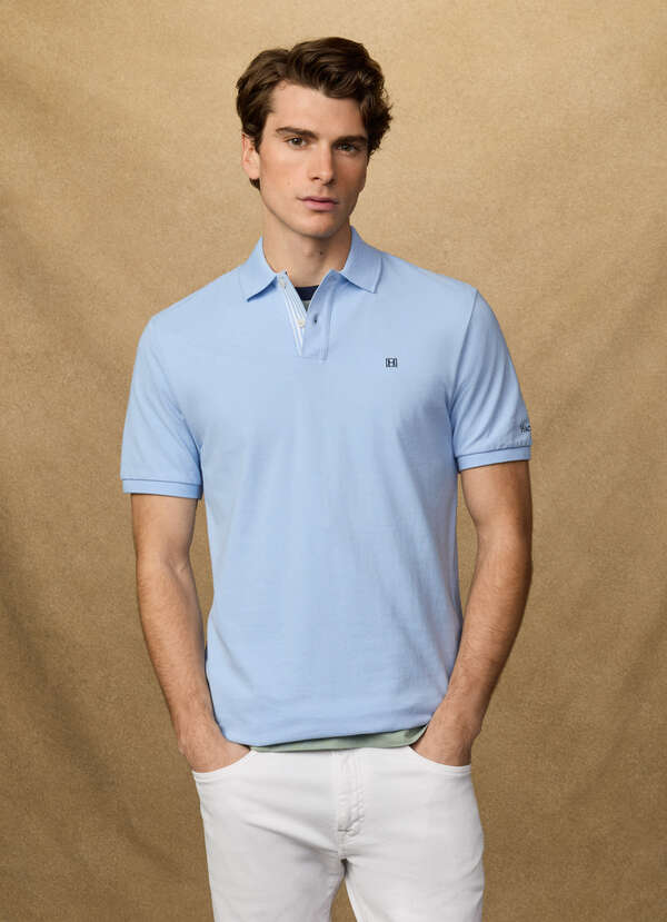 Classic Fit Short Sleeve Striped Trim Polo - 2