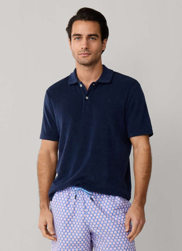 Towelling Short Sleeve Polo Towelling Short Sleeve Polo