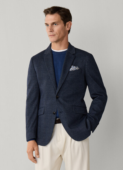 Jersey Glencheck Blazer