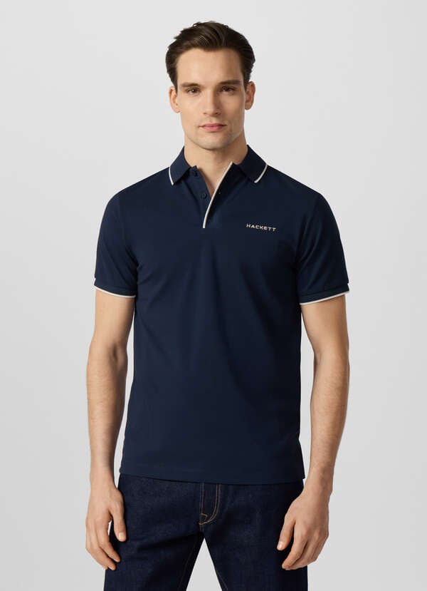 Classic Fit Short Sleeve Tipped Polo - 2 Classic Fit Short Sleeve Tipped Polo - 2